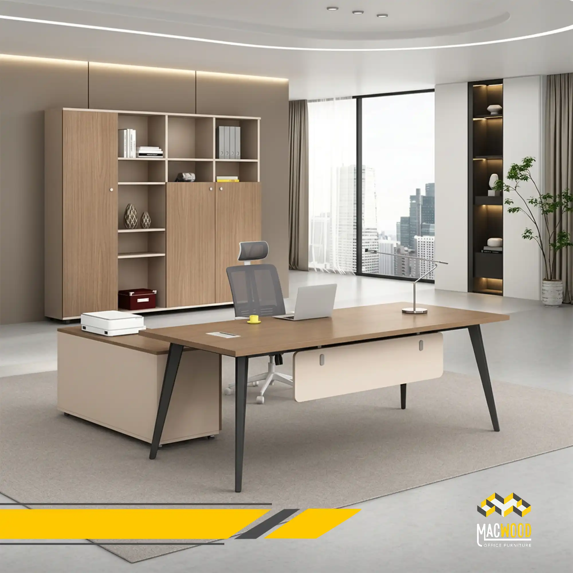 Artboard 9 مكتب خشب ومعدن فى آن واحد تصميم 2023 - الصورة 1