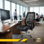 ⁦كرسى مكتب شبك متحرك او انتظار بتصميم عصرى⁩ - الصورة ⁦4⁩