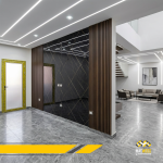 تصميم تجاليد جدارية فاخرة لمداخل الشركات ومناطق الاستقبال