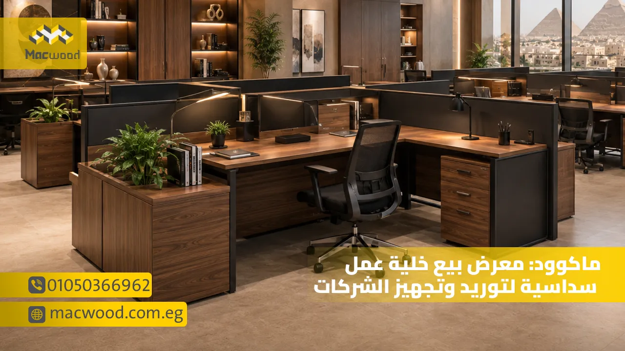 ماكوود معرض بيع خلية عمل سداسية لتوريد وتجهيز الشركات