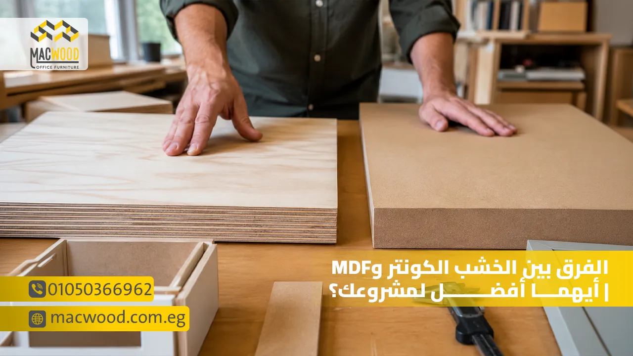 الفرق بين الخشب الكونتر وMDF أيهما أفضل لمشروع