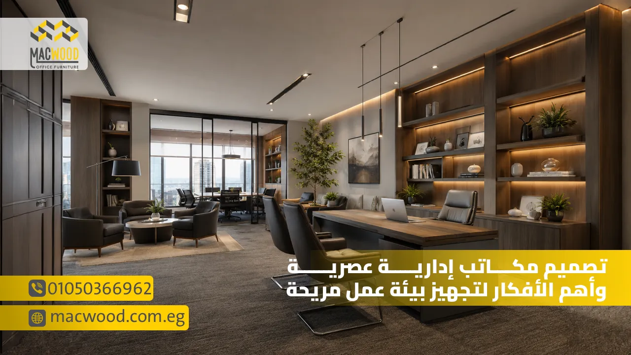 تصميم مكاتب إدارية عصرية وأهم الأفكار لتجهيز بيئة عمل مريحة
