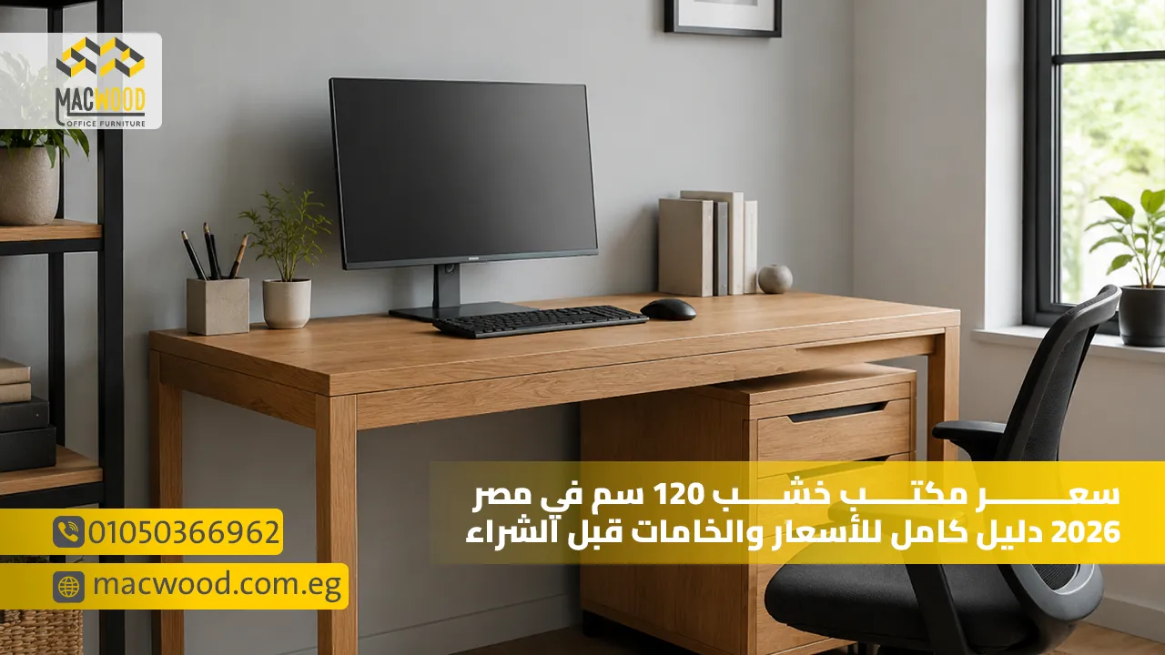 سعر مكتب خشب 120 سم في مصر 2026 دليل كامل للأسعار والخامات قبل الشراء