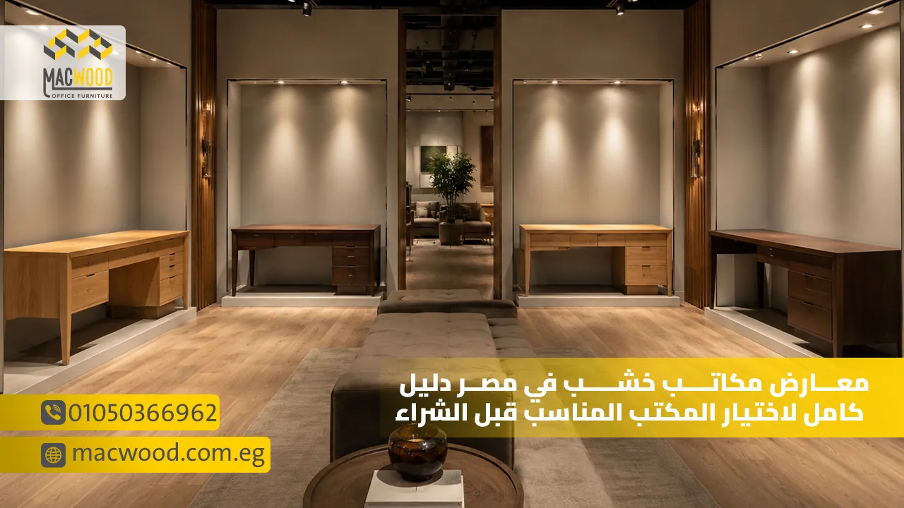 معارض مكاتب خشب في مصر دليل كامل لاختيار المكتب المناسب قبل الشراء